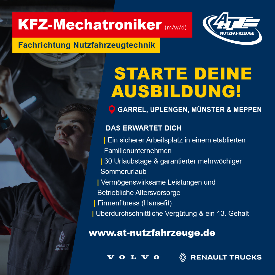 Kfz-Mechatroniker Schwerpunkt Nutzfahrzeugtechnik (m/w/d)